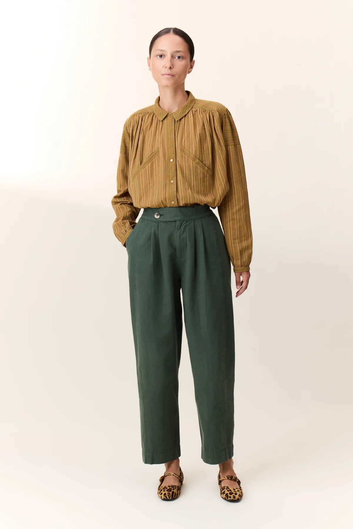 Leon and Harper Green Pants | Designer Clothing Gallery Greytown