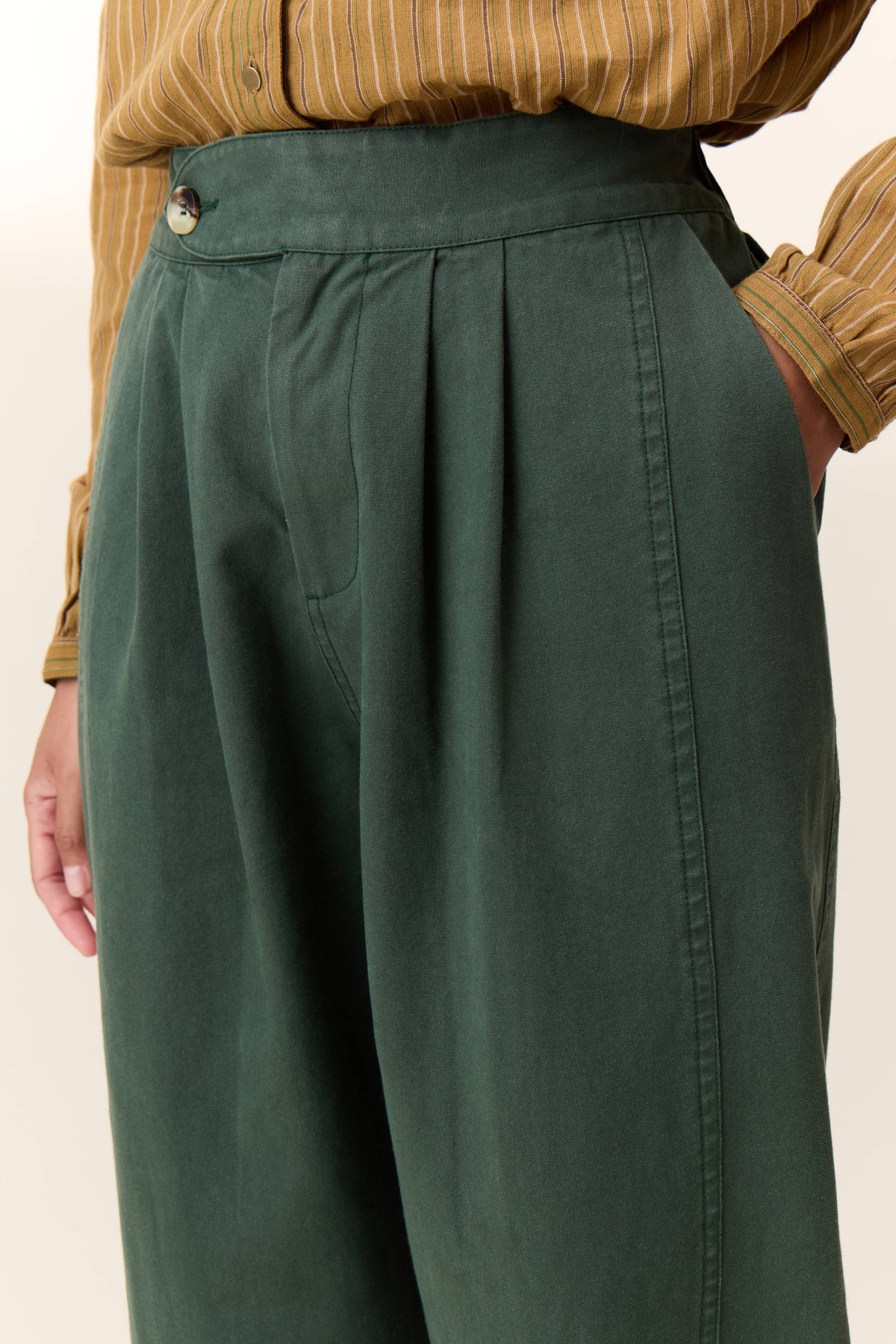 Leon and Harper Green Pants | Designer Clothing Gallery Greytown