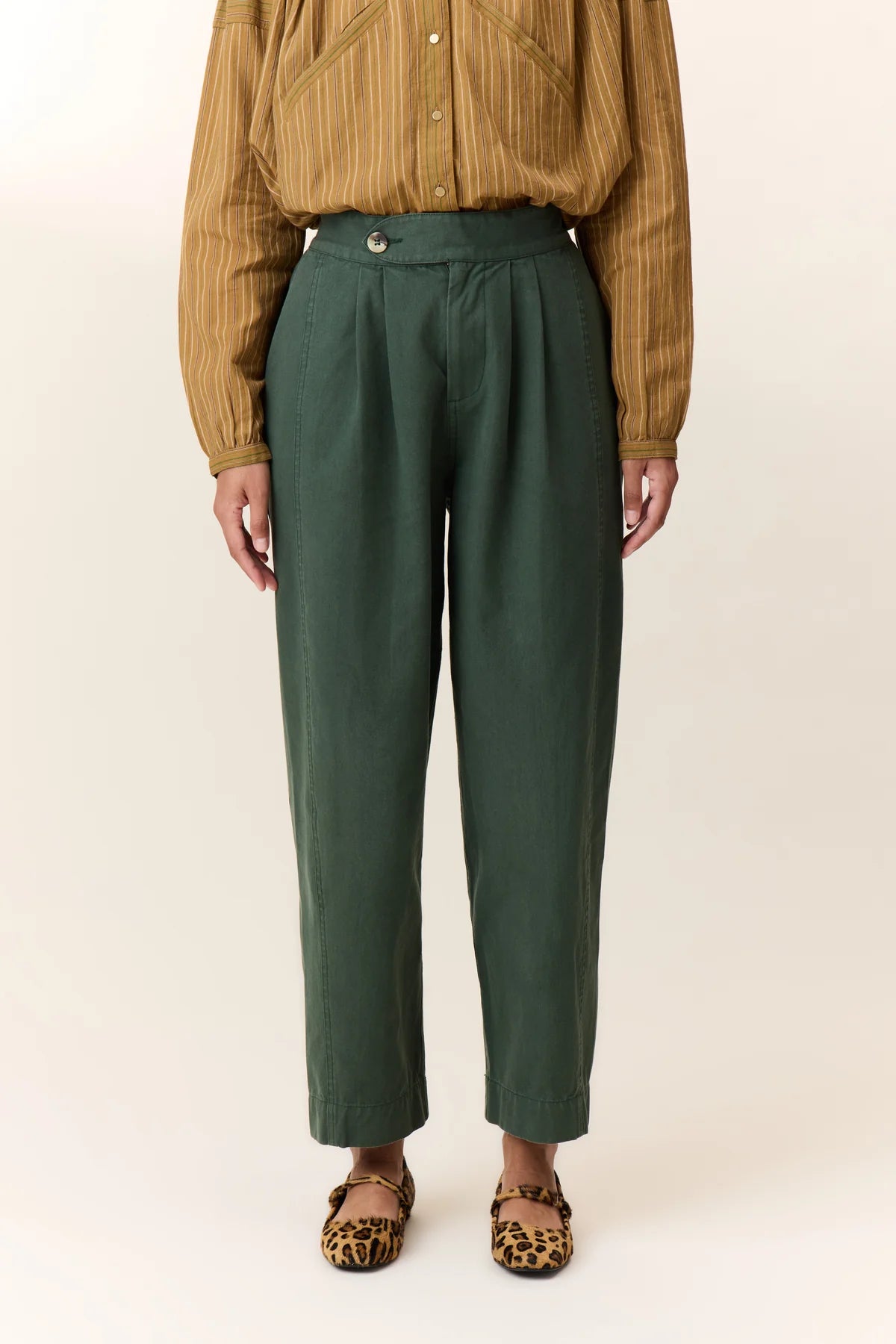 Leon and Harper Green Pants | Designer Clothing Gallery Greytown