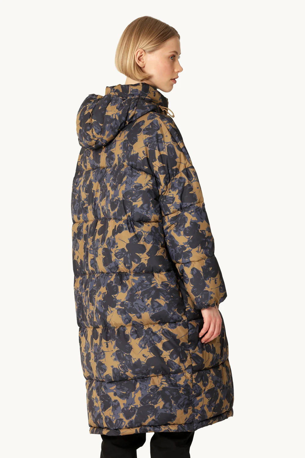 Oversized Padded Coat Beige