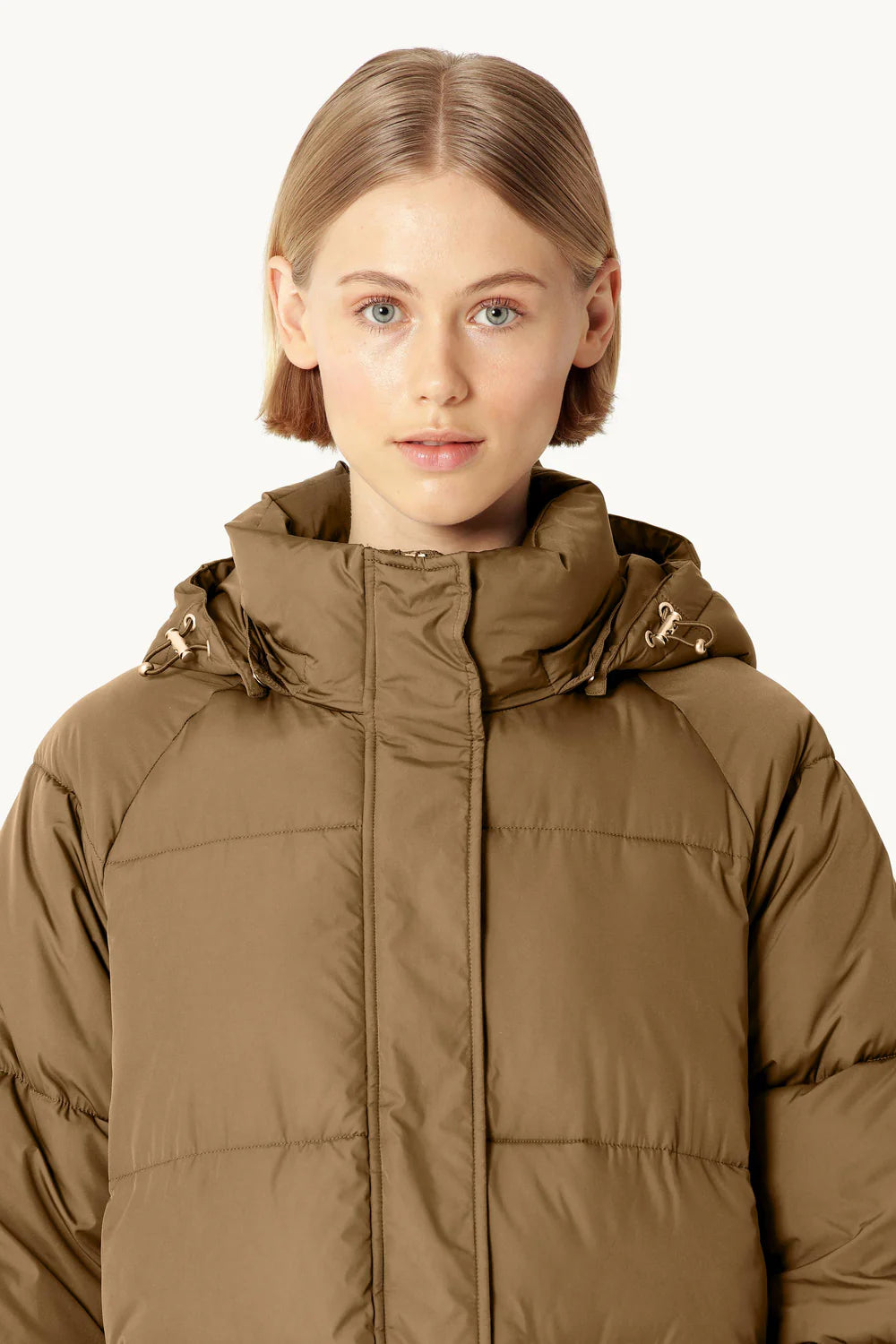 Oversized Padded Coat Mocca