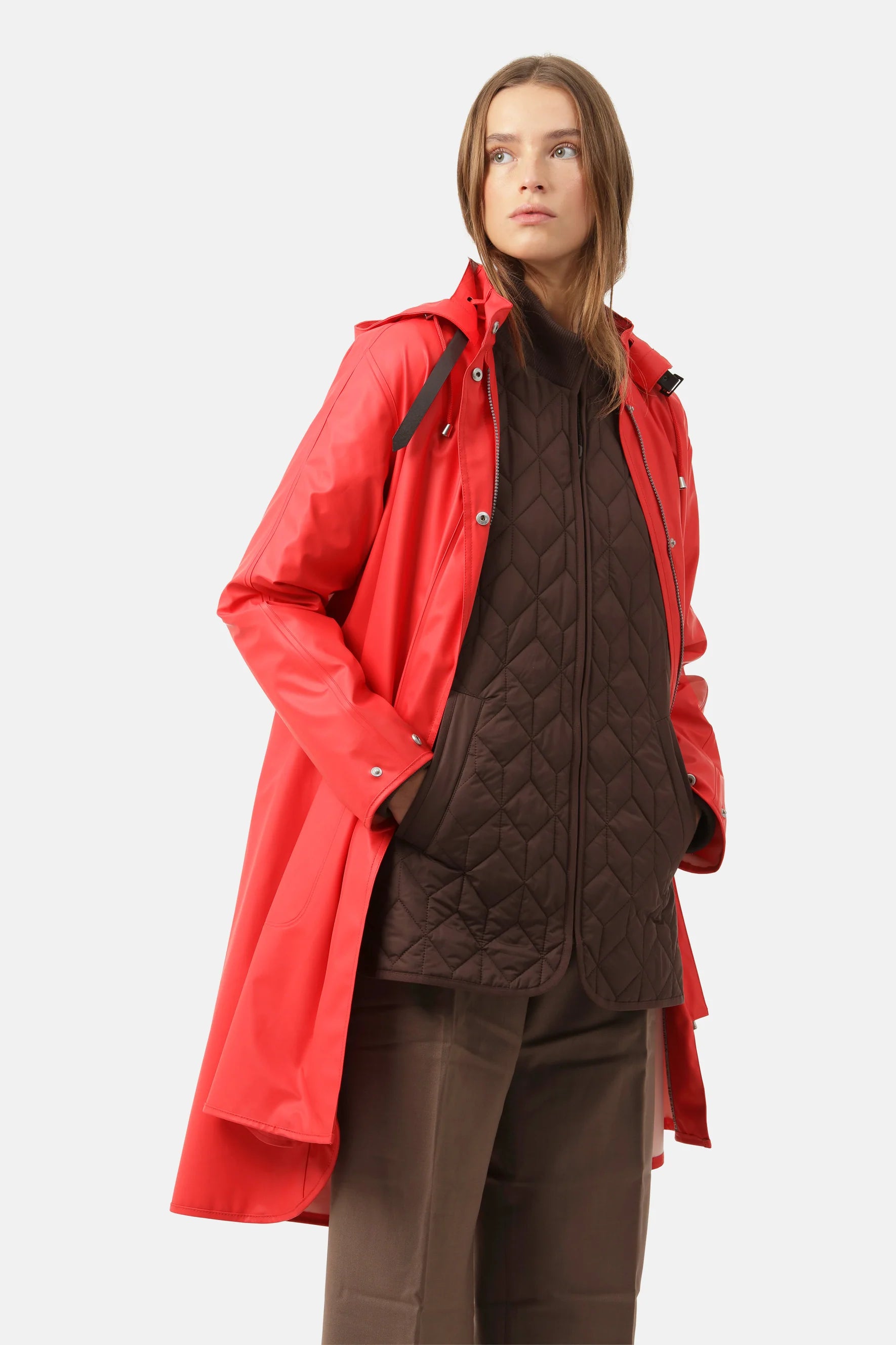 Light Detachable Hood Coat Fire