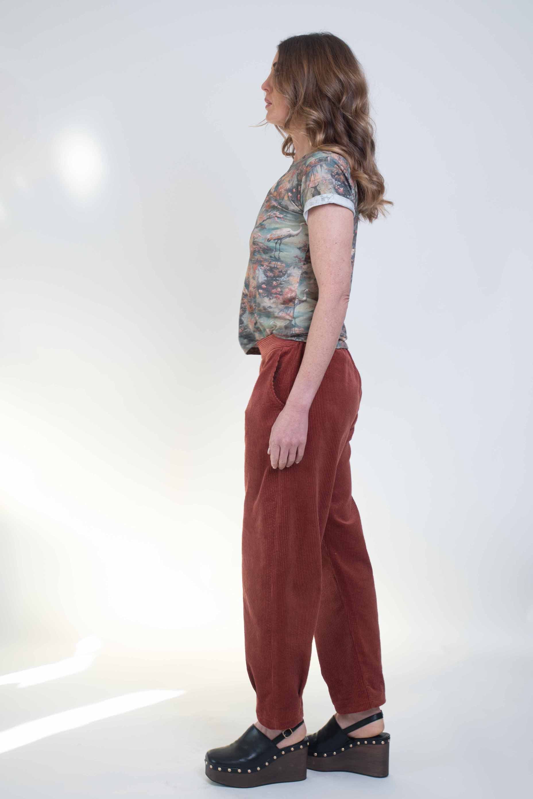 Rust Cord Nomad Trousers