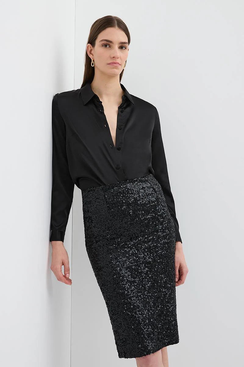 Pencil Skirt Sparkle Skirts Ideas Buy Pour Moi Gold Selena Velvet