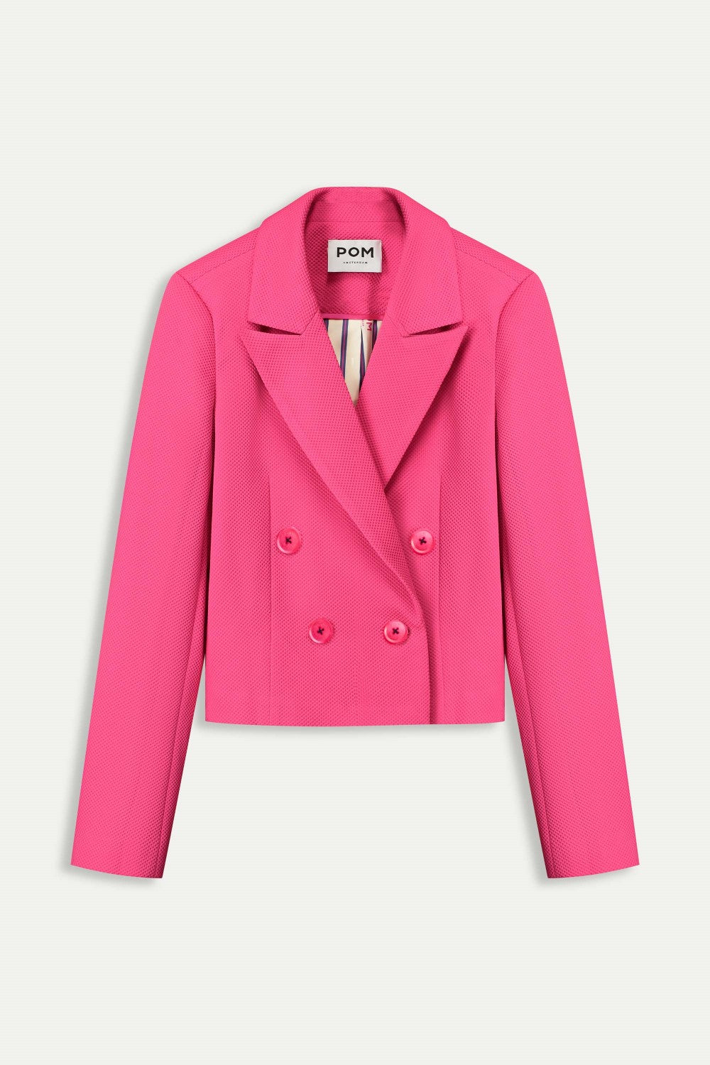 Short Vibrant Pink Blazer