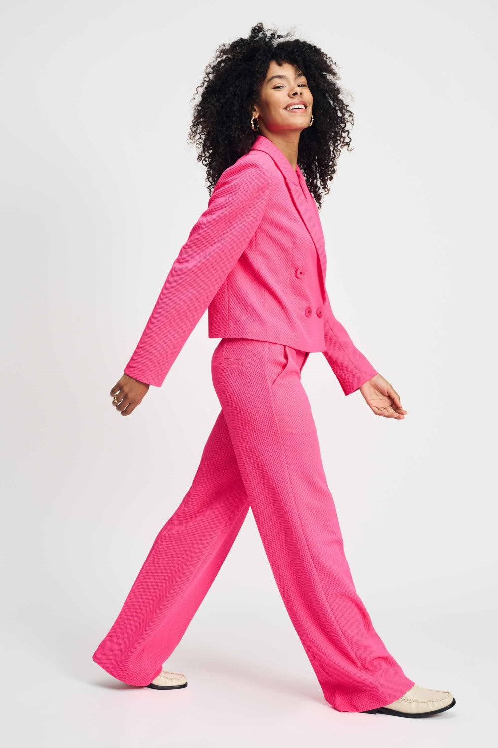 Short Vibrant Pink Blazer