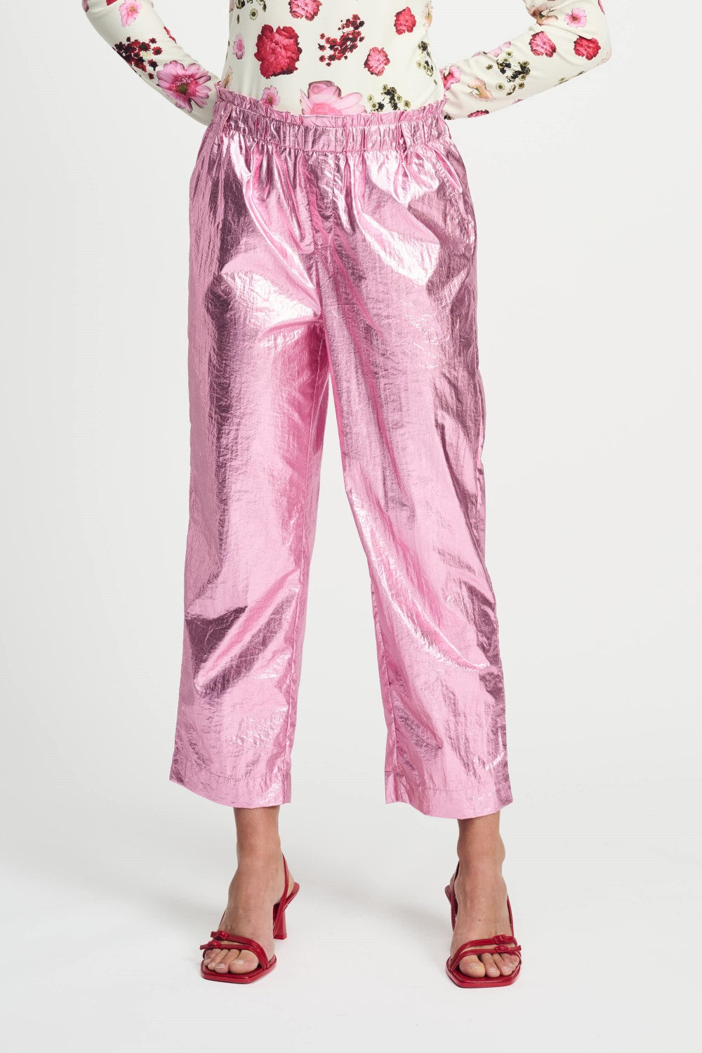 Metallic Pink Pants