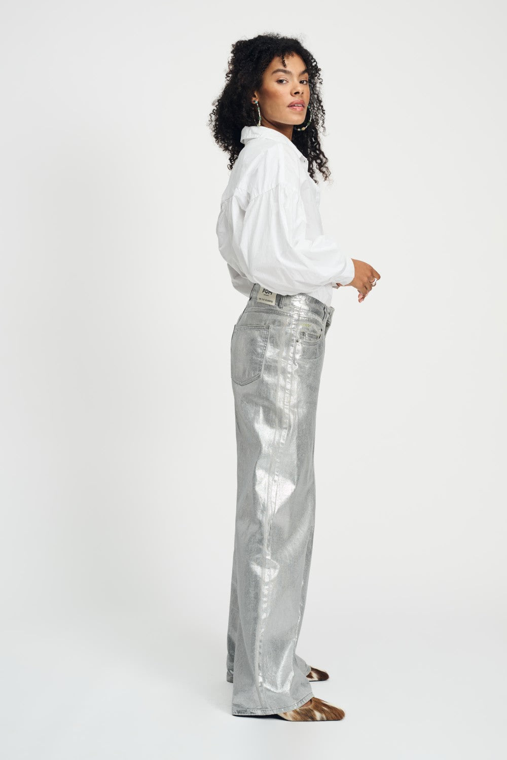 Shimmer Denim Grey Jeans