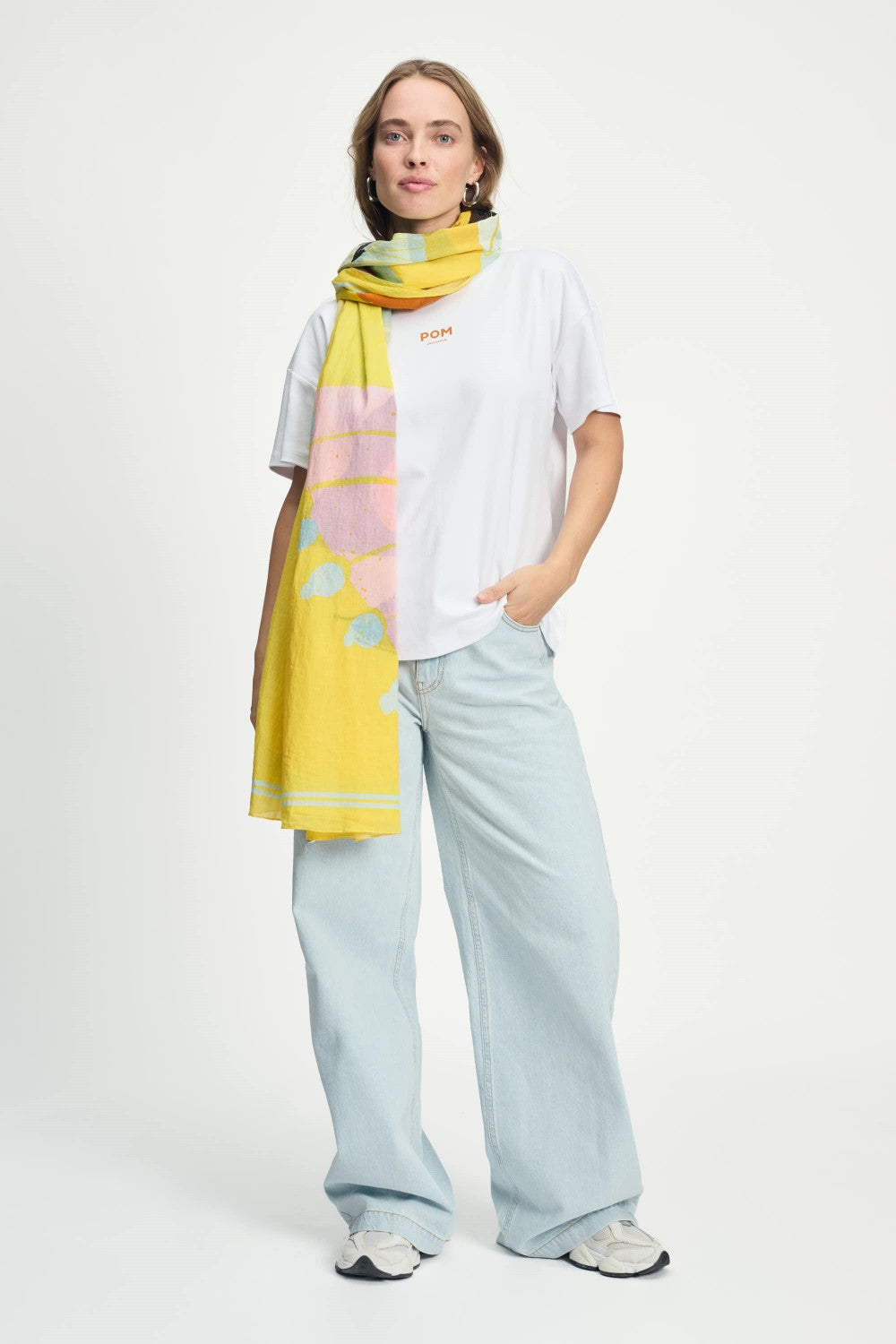 Paradise Birds Yellow Shawl