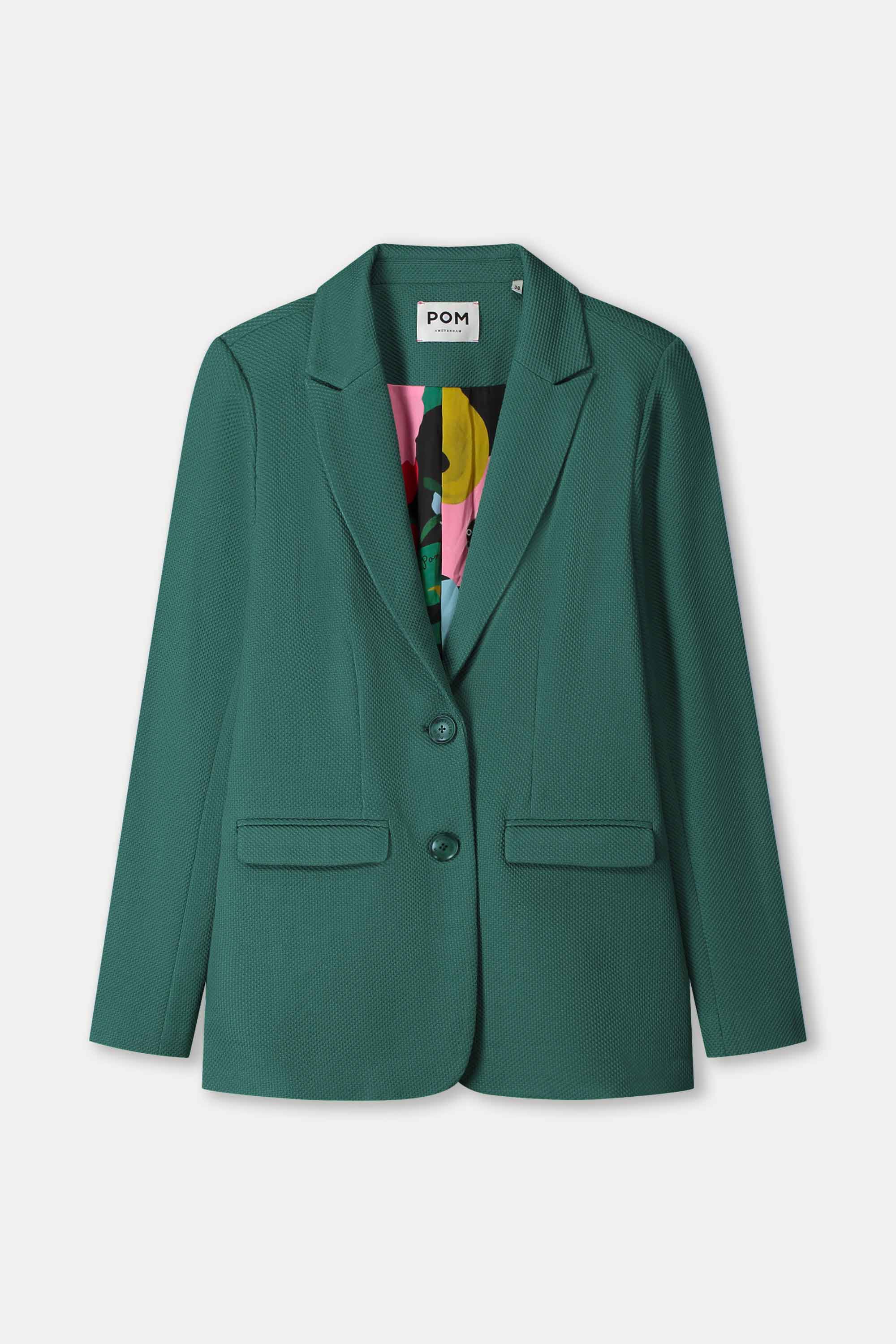 POM Amsterdam Green Blazer | Designer Clothing Gallery Greytown