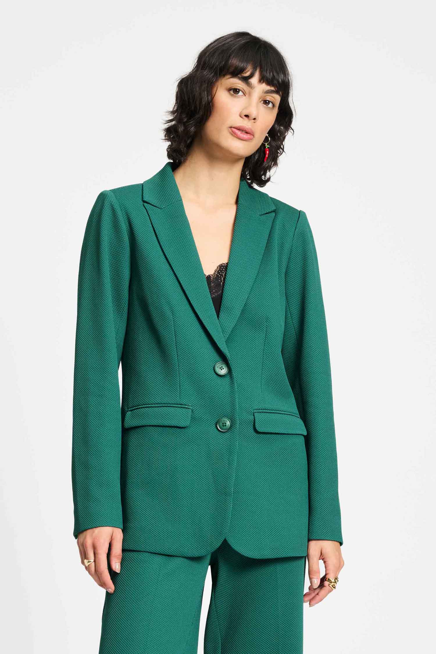 POM Amsterdam Green Blazer | Designer Clothing Gallery Greytown