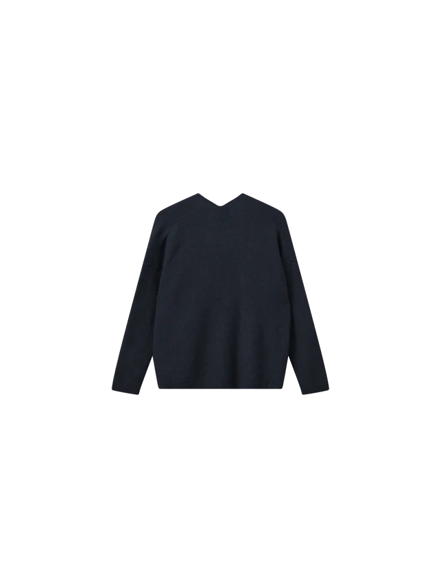 Thora V Neck Knit Navy
