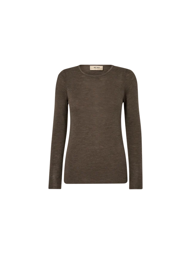 Bouch O Neck Knit Choco Chip