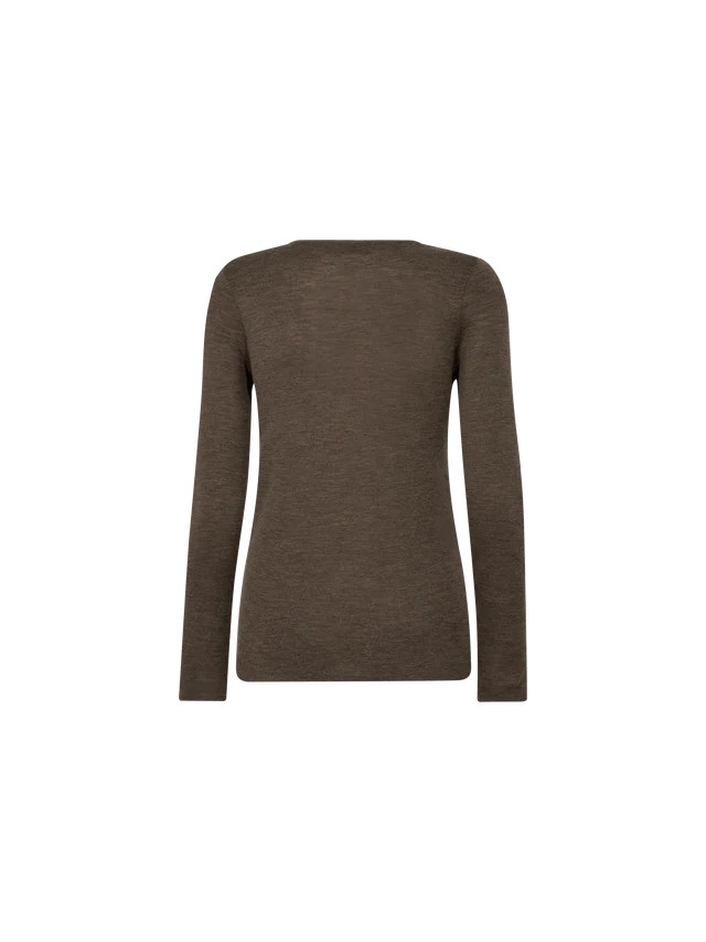 Bouch O Neck Knit Choco Chip