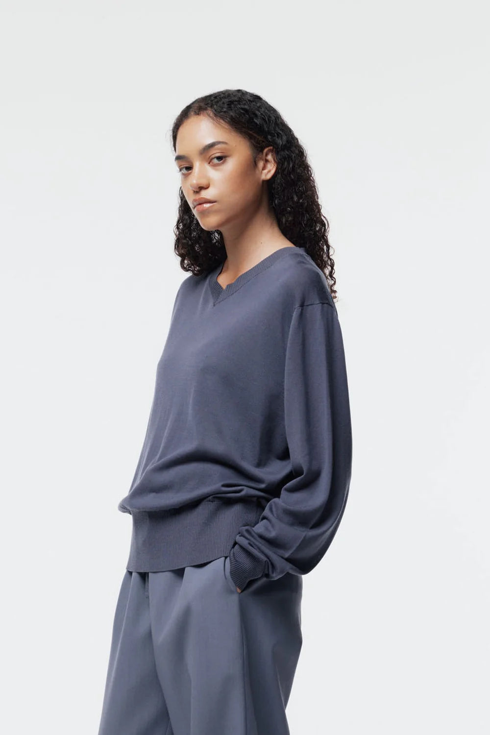 GREGORY MULBERRY BLUE JUMPER / DESIGNER CLOTHING GALLERY NZ