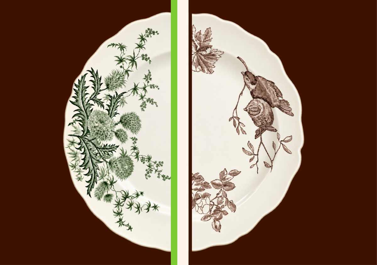 Pack of 12 Tablemats Antique Plates