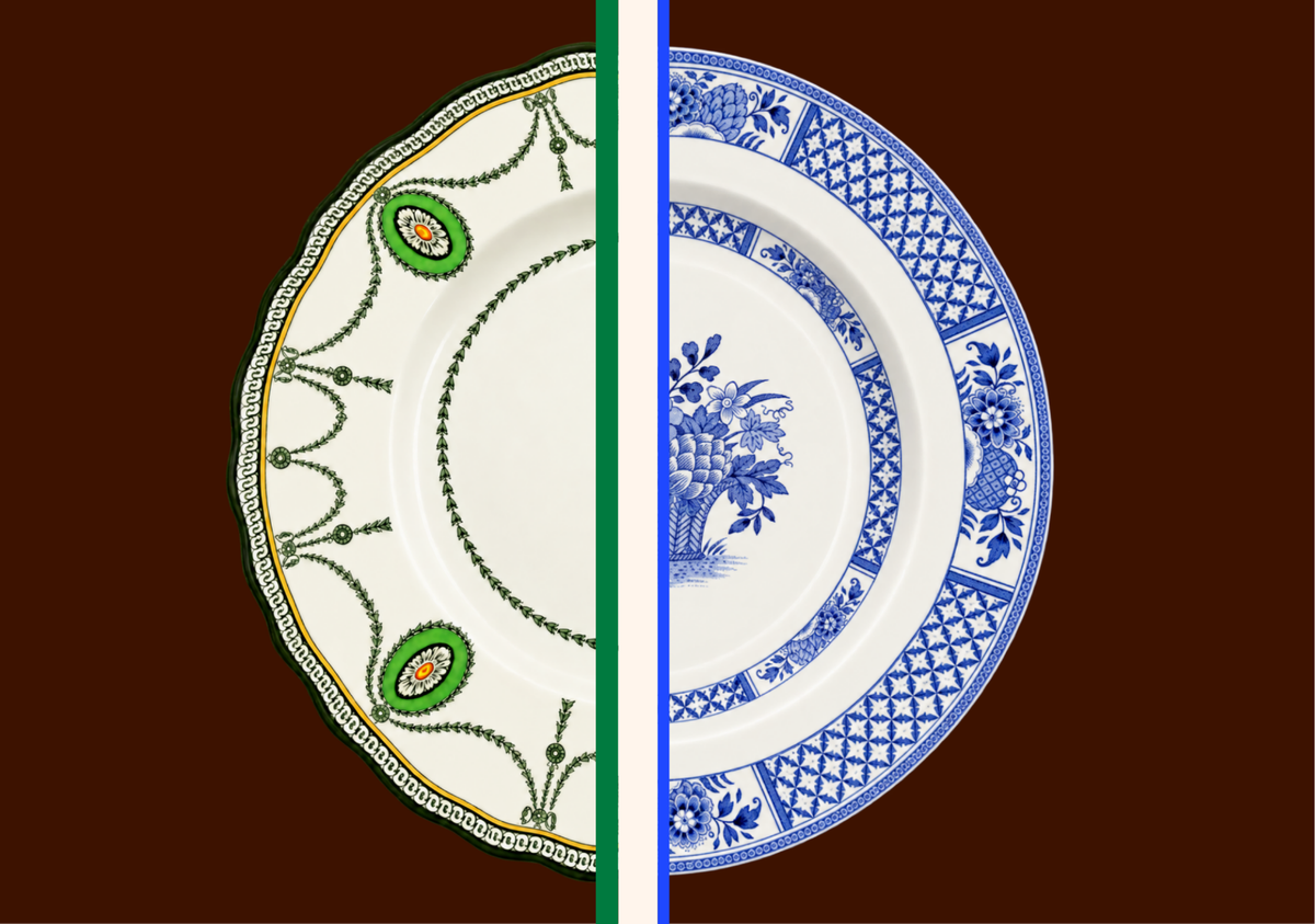 Pack of 12 Tablemats Antique Plates