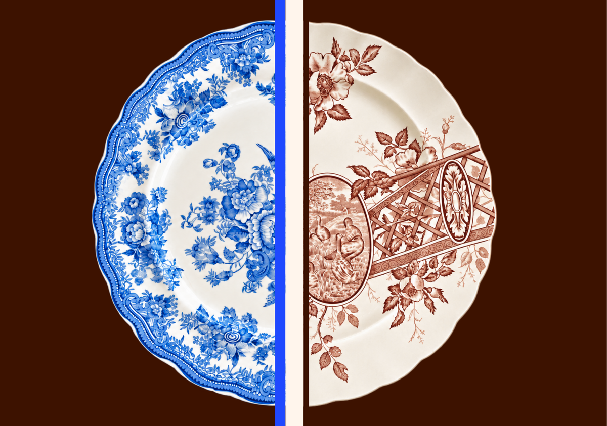 Pack  of  6   Tablemats   Antique Plates