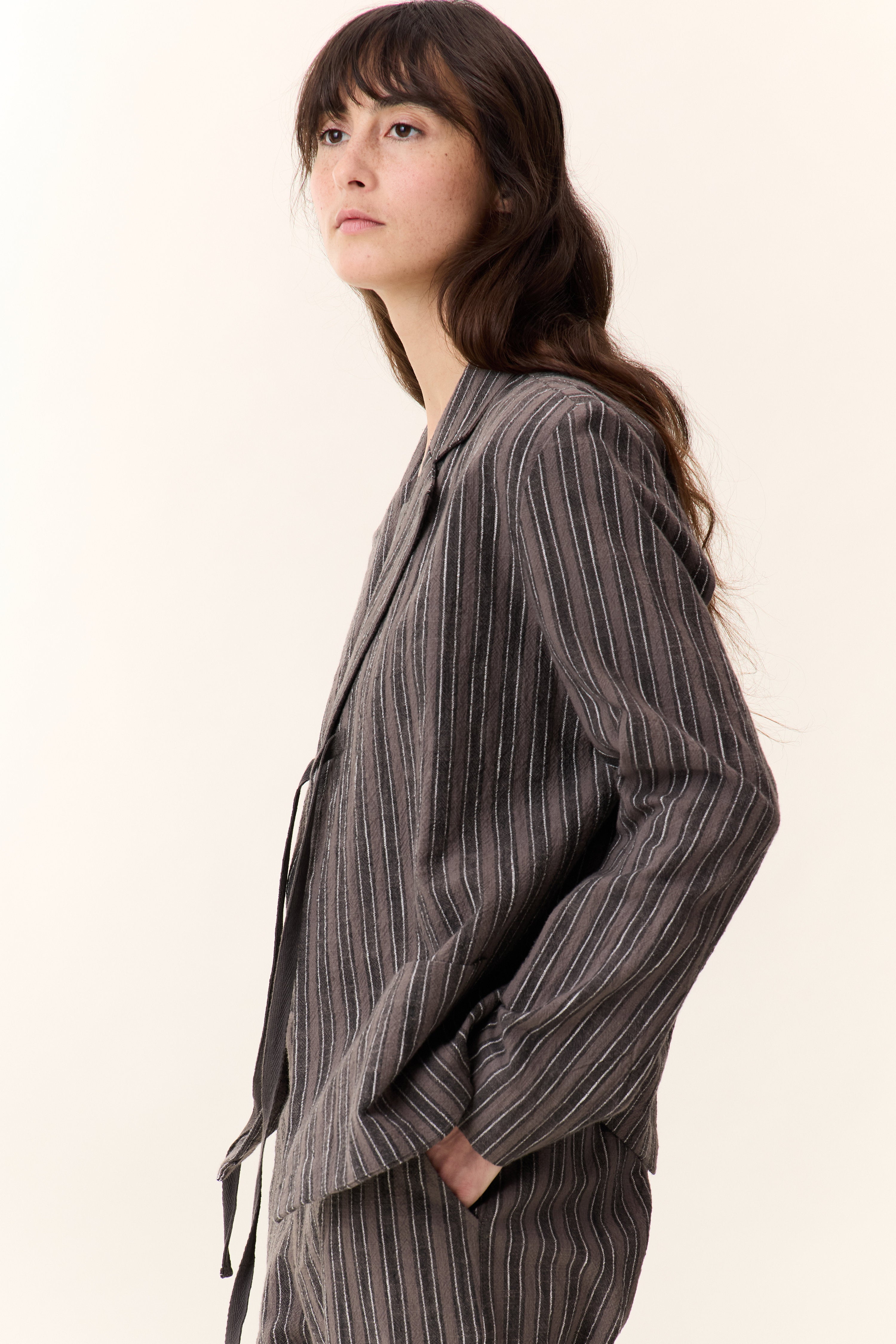 Vela TC124 Stripes Jackets Carbone