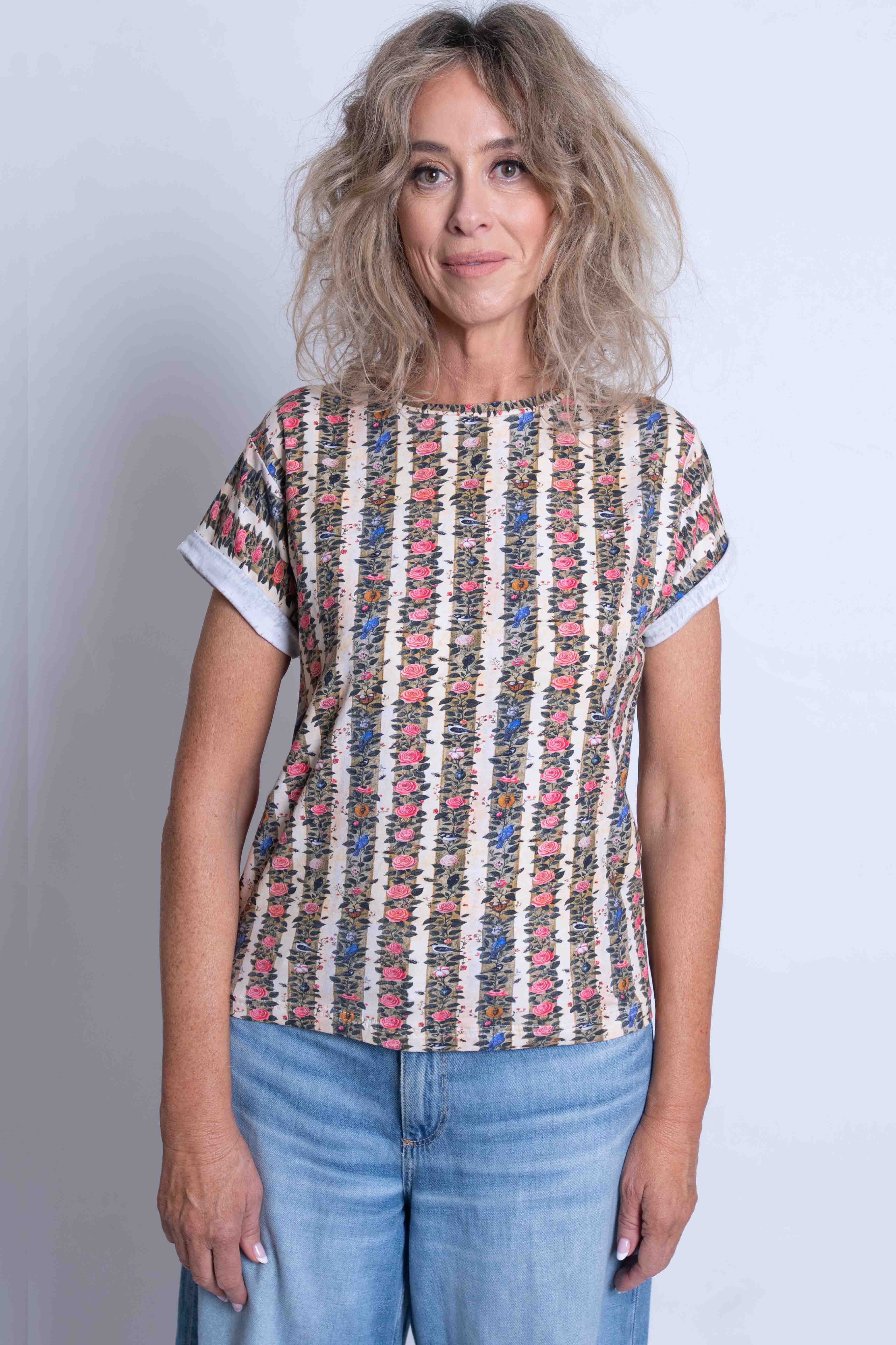 Floral Vine Fitted T-Shirt