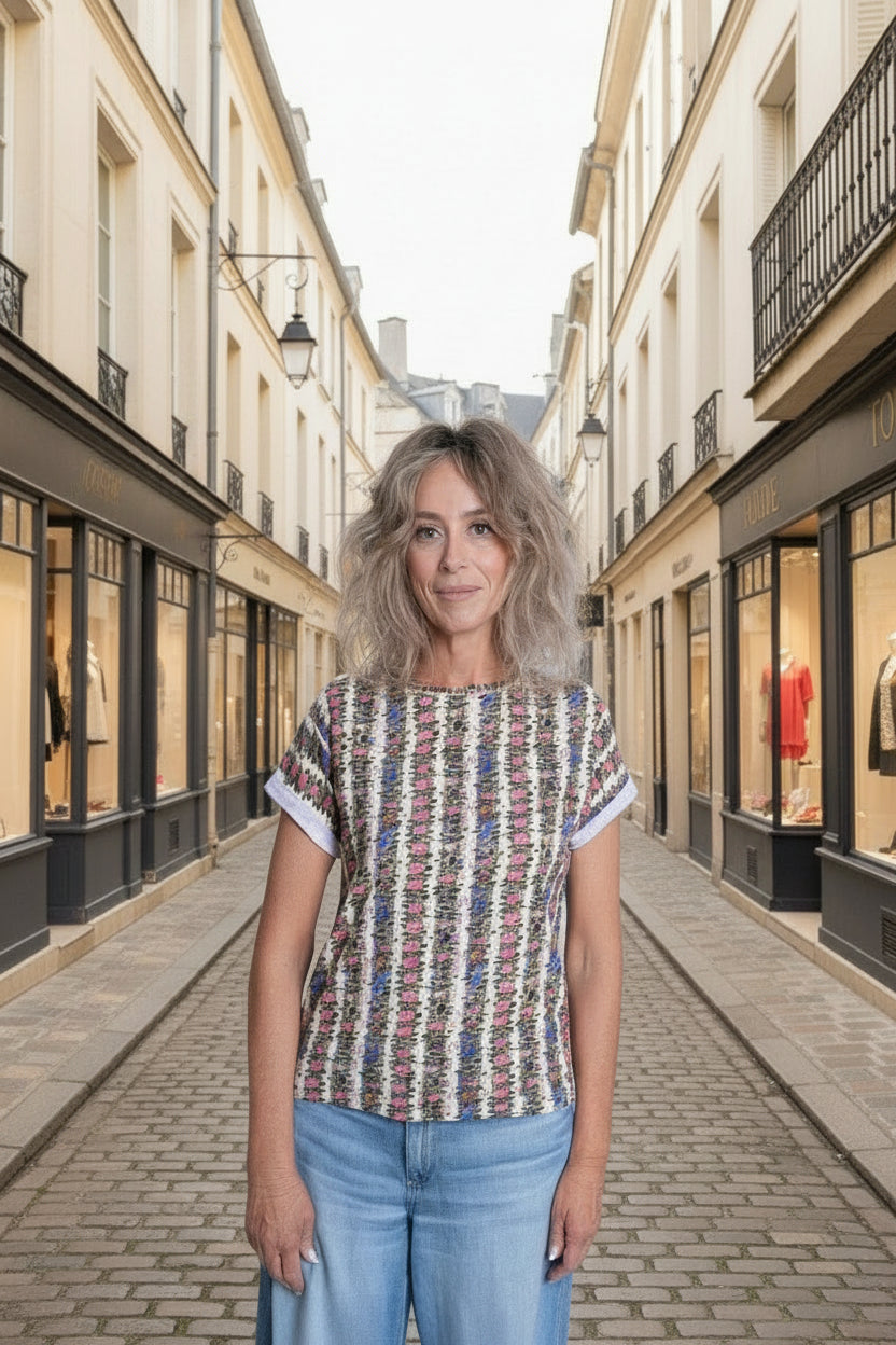 Floral Vine Fitted T-Shirt