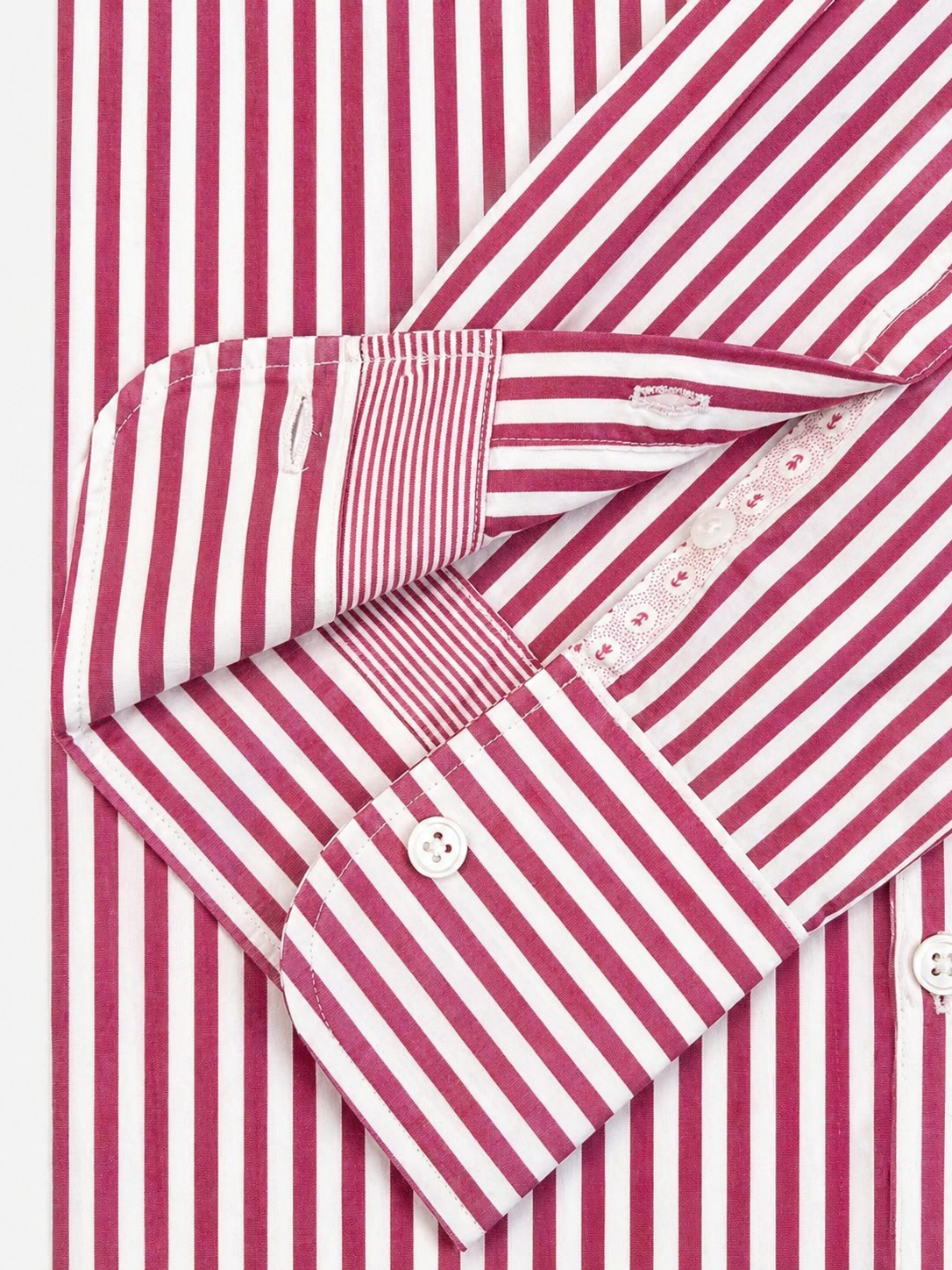 WOMAN PINK STRIPED SHIRT / DESIGNER CLOTHING GALLERY NZ 