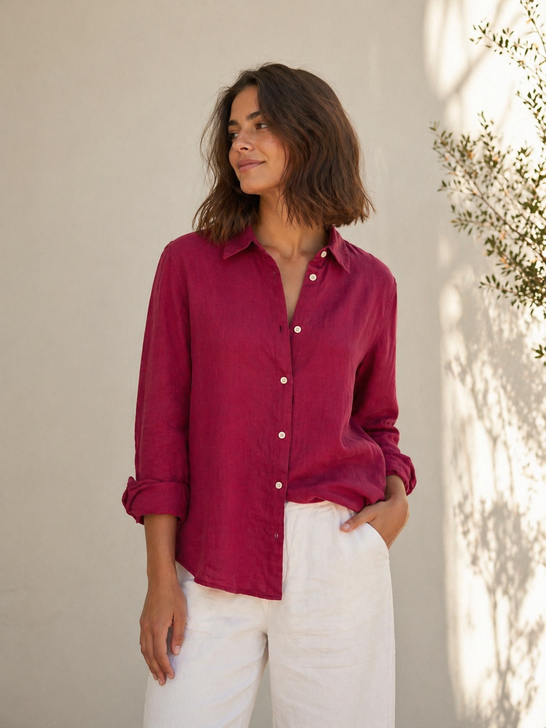 WOMEN SHIRT PINK FIL NOIR / DESIGNER CLOTHING GALLERY GREYTOWN NZ 
