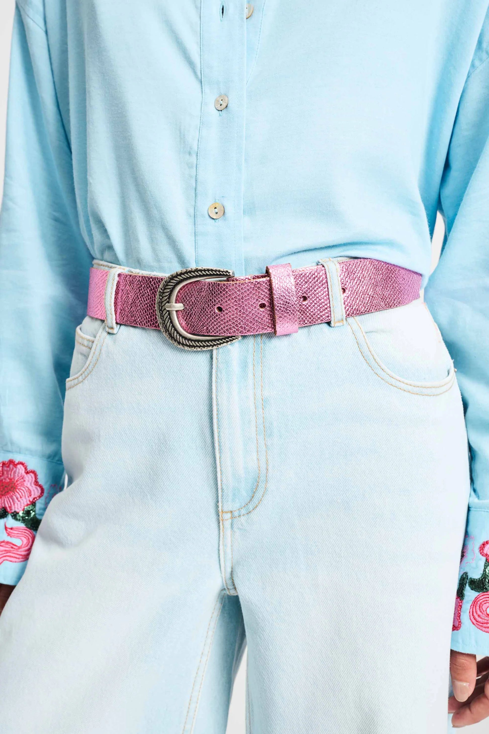 Neon Vibrant Pink Belt