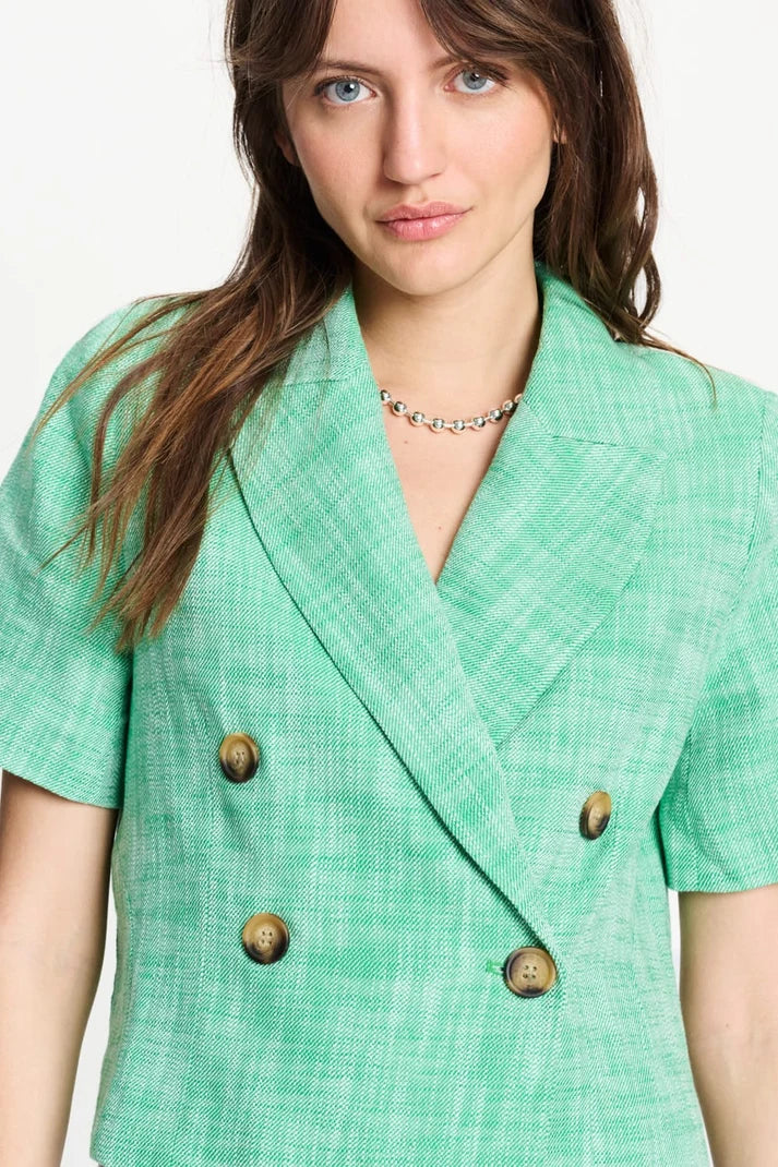 POM PALM GREEN BLAZER / DESIGNER CLOTHING GALLERY NZ