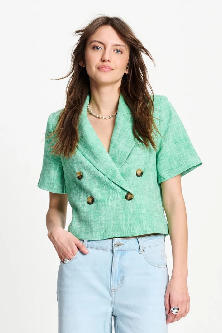 POM PALM GREEN BLAZER / DESIGNER CLOTHING GALLERY NZ