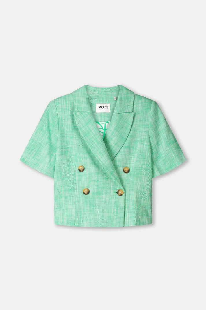 POM PALM GREEN BLAZER / DESIGNER CLOTHING GALLERY NZ