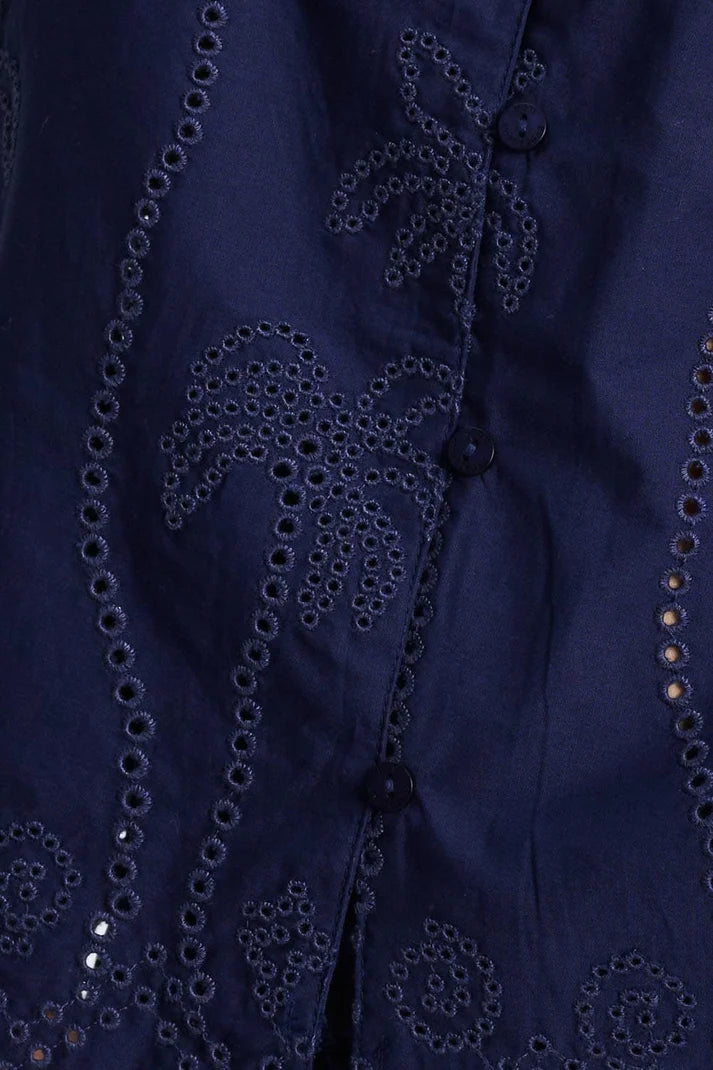 Blouse Broderie Night Blue