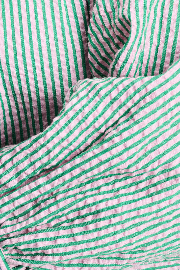 POM SEERSUCKER GREEN PINK / DESIGNER CLOTHING GALLERY NZ