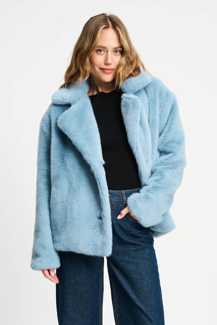 POM Amsterdam Faux Fur coat | Designer Clothing Gallery Greytown