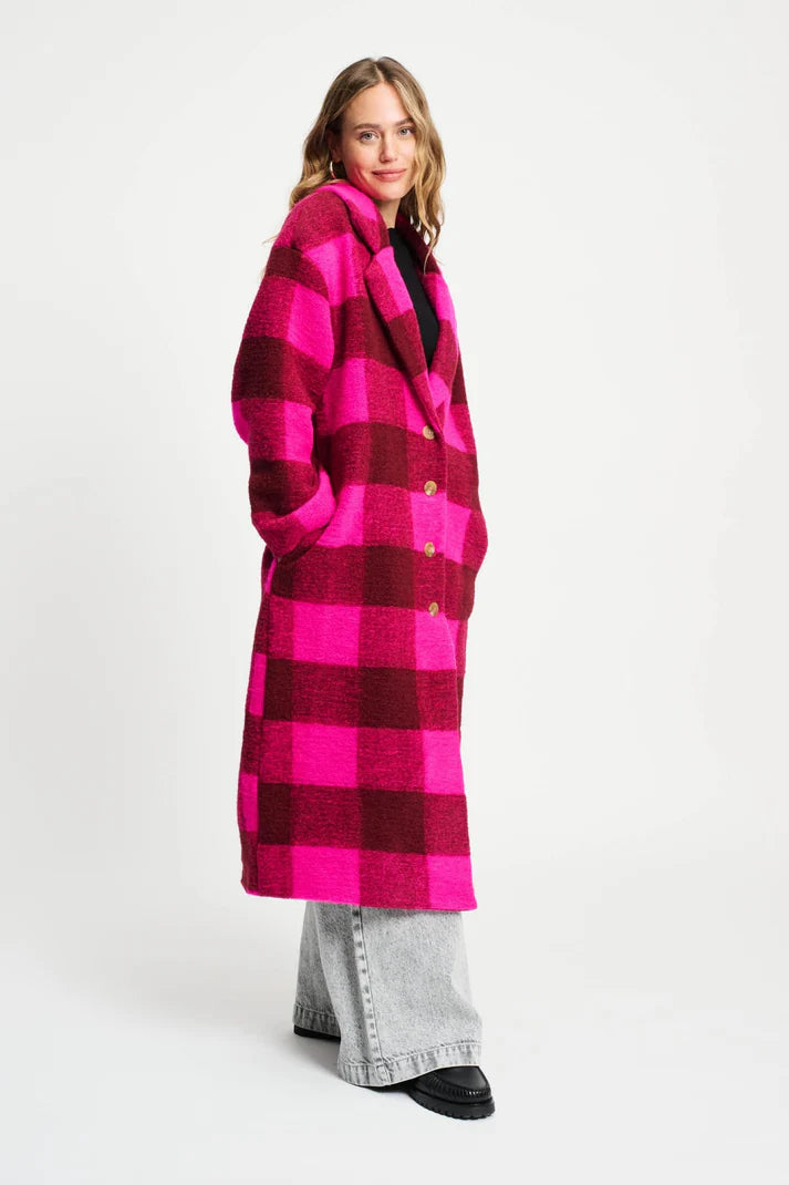 Coat Check Plum Pink
