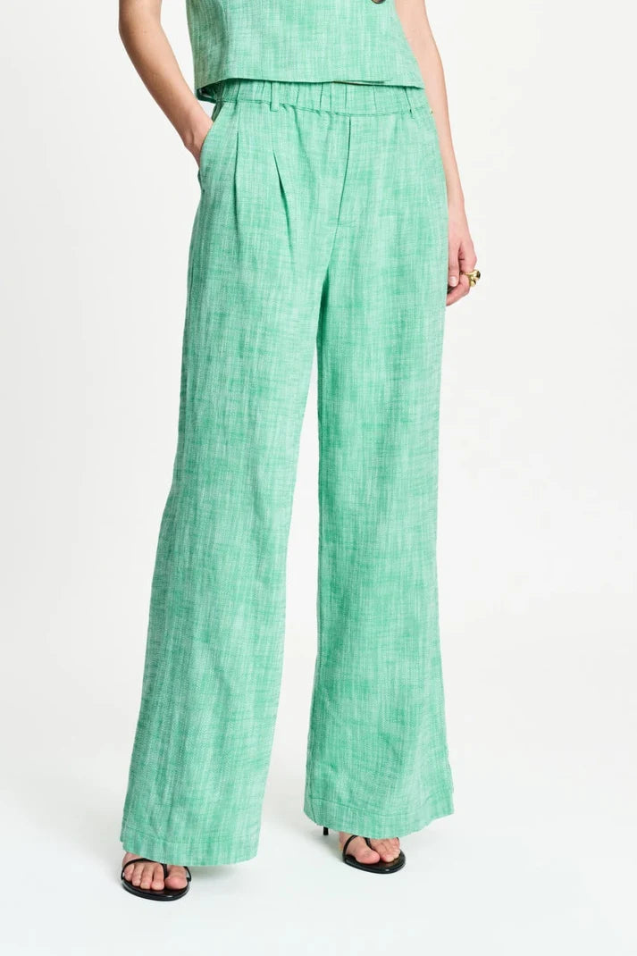 POM PALM GREEN PANTS / DESIGNER COTHING GALLERY NZ