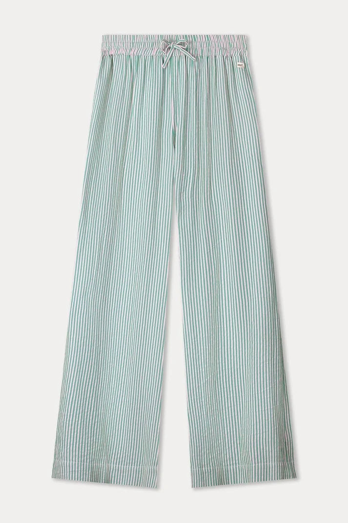 POM SEERSUCKER GREEN PINK / DESIGNER CLOTHING GALLERY NZ