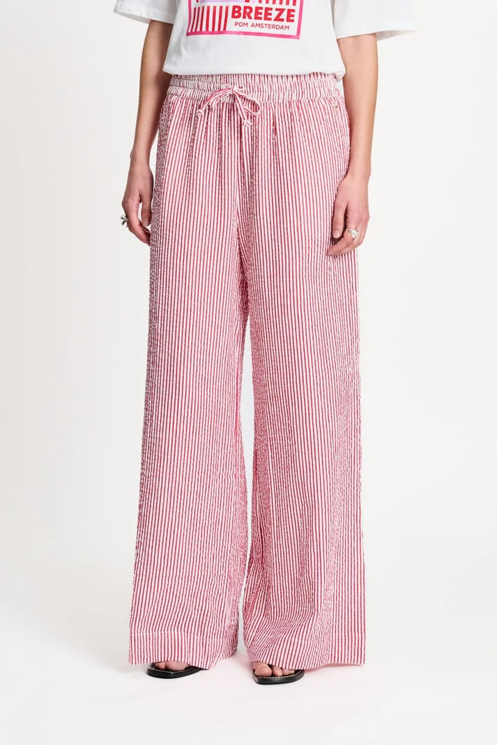 POM SEERSUCKER RED WHITE / DESIGNER CLOTHING GALLERY NZ