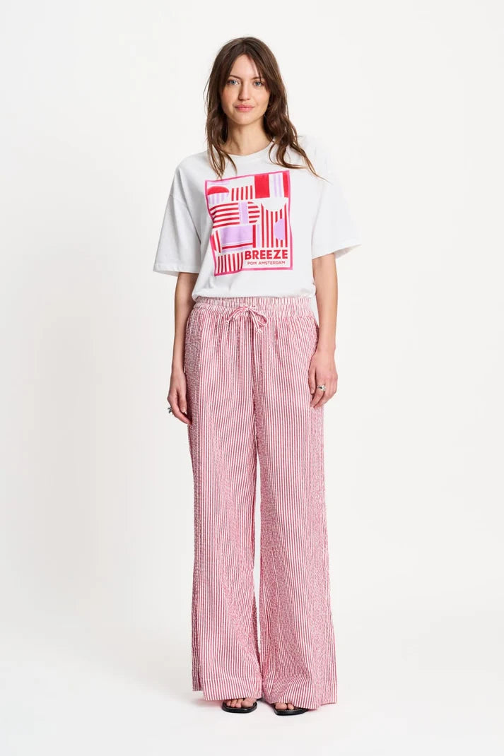 POM SEERSUCKER RED WHITE / DESIGNER CLOTHING GALLERY NZ