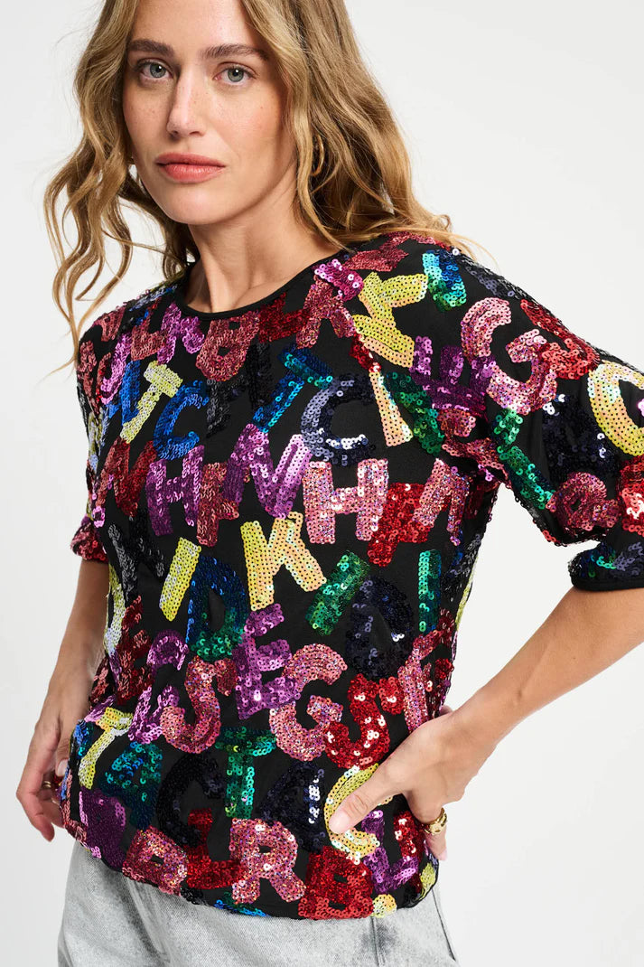 POM Amsterdam  Sequin Top | Designer Clothing Gallery Greytown