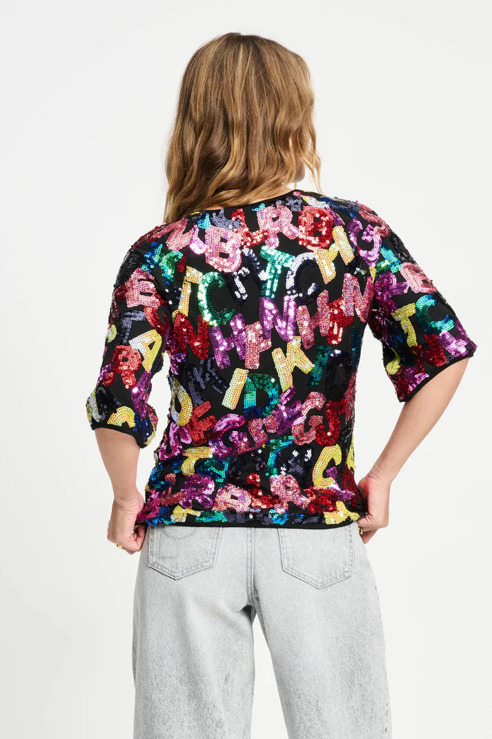 POM Amsterdam  Sequin Top | Designer Clothing Gallery Greytown