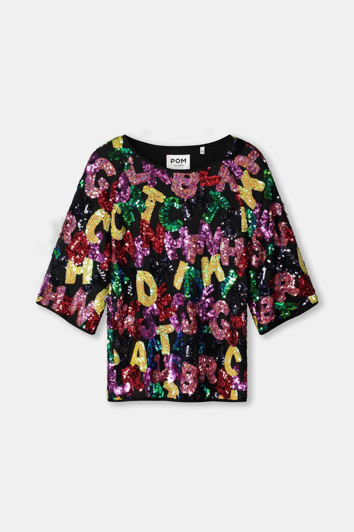 POM Amsterdam  Sequin Top | Designer Clothing Gallery Greytown