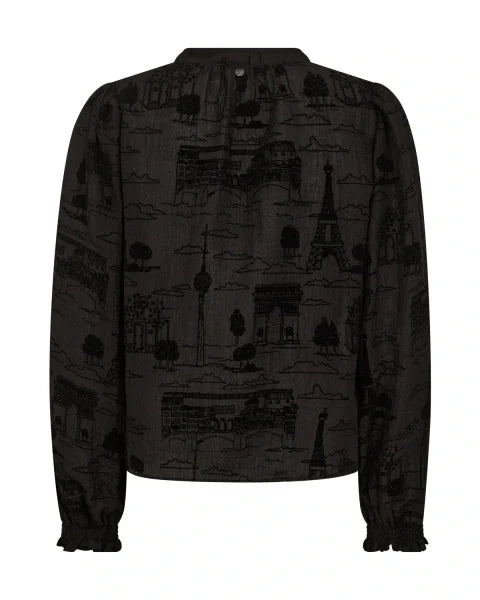 Tazzin Tale Light Blouse Black