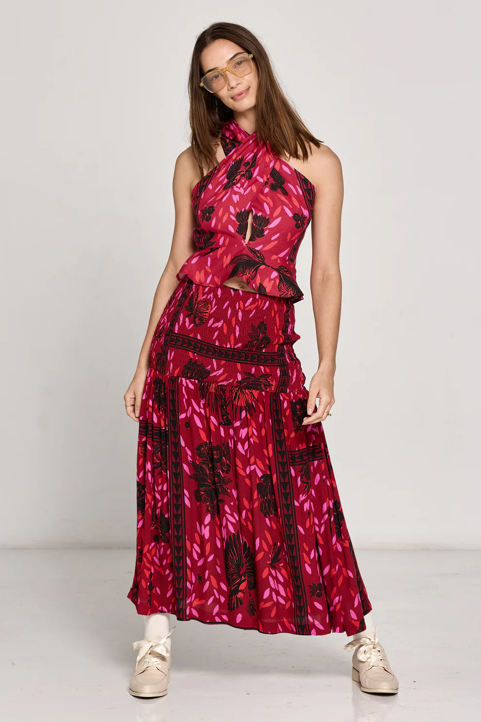 Jezzebel Skirt Wild Cherry