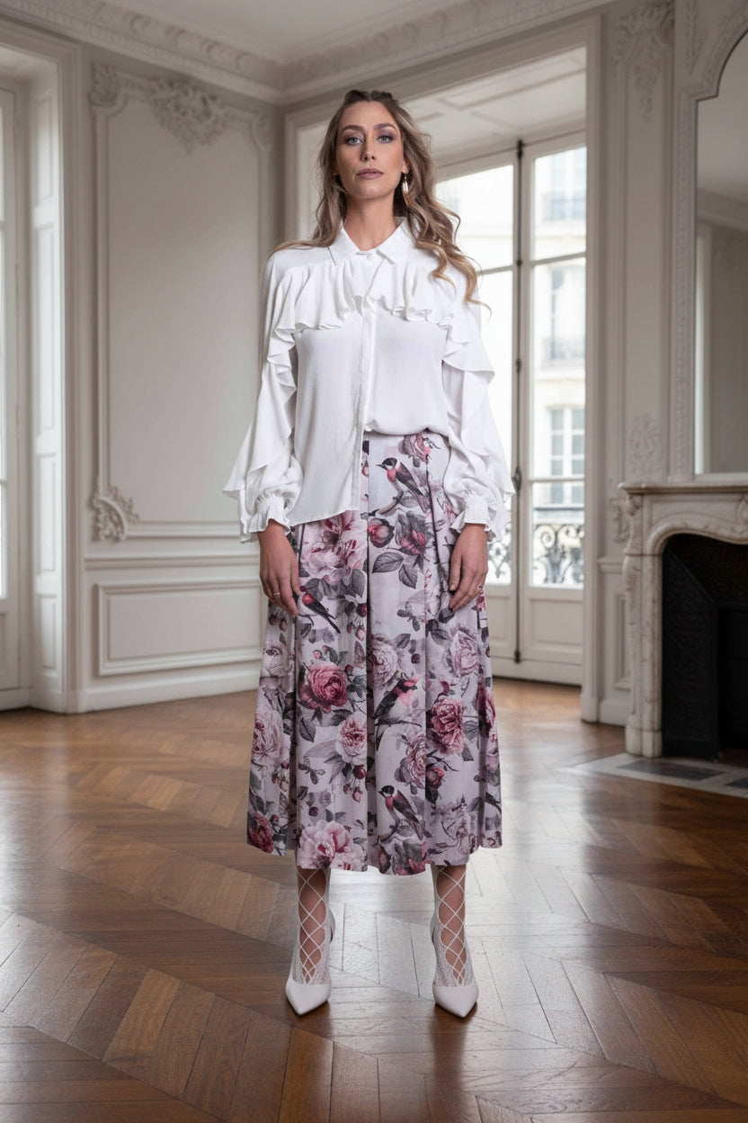 Frill Blouse Viscose